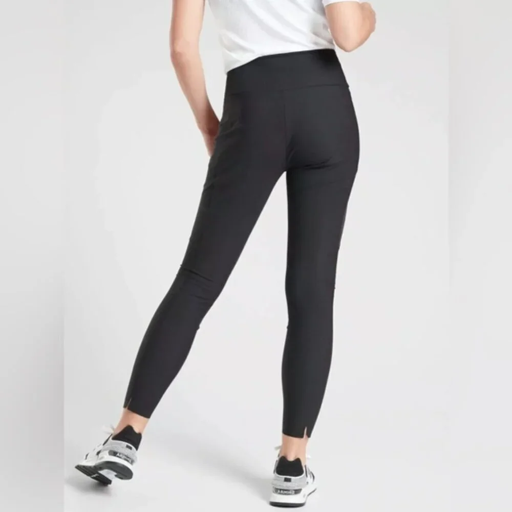 Athleta Leggings Women's Size 4 US Black‎ Stellar City Tight High-Rise Eurolux